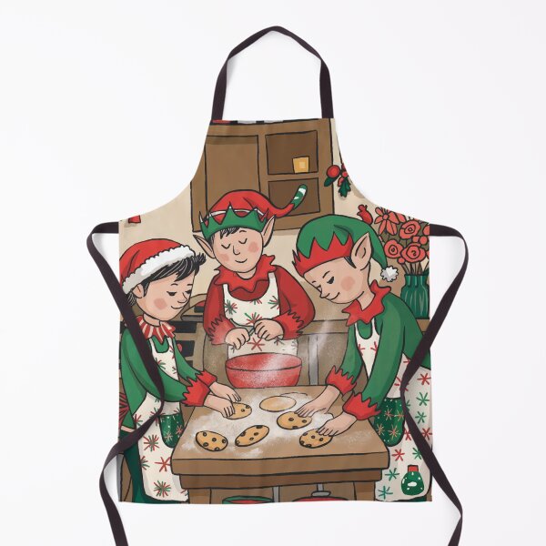 Item preview, Elves Baking Cookies in a Cozy Kitchen designed and sold by McVrax.