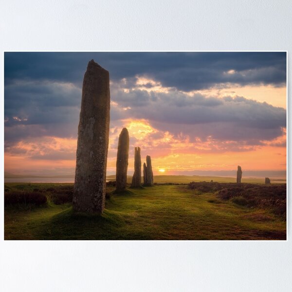 Item preview,  Ring of Brodgar Sunset  Orkney  Isles Scotland designed and sold by PhotosEcosse.