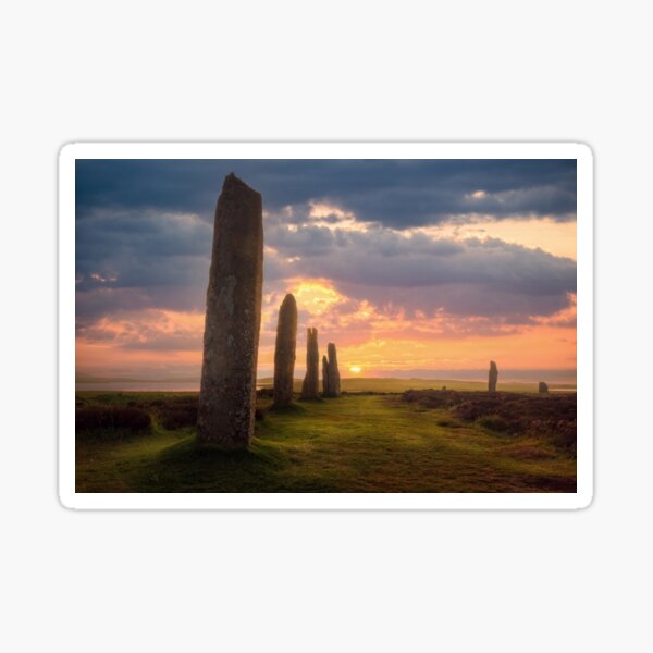 Item preview,  Ring of Brodgar Sunset  Orkney  Isles Scotland designed and sold by PhotosEcosse.