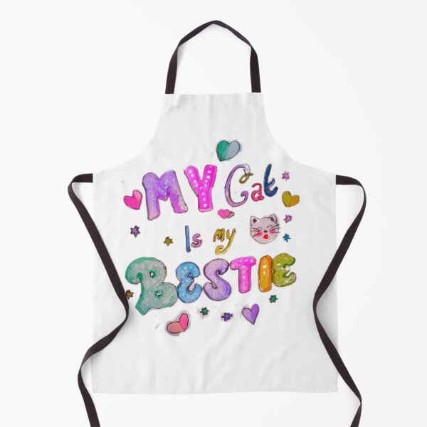 Item preview, My cat is my bestie typography colorful text design designed and sold by happiartworks .