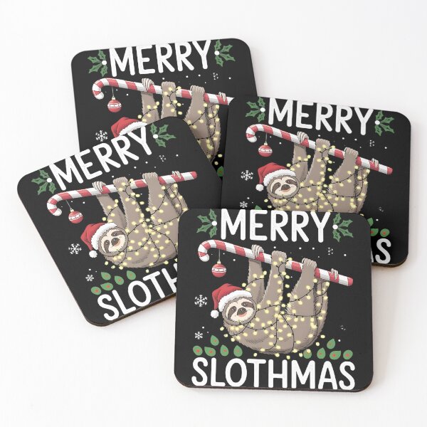 Item preview, Merry Slothmas Christmas Sloth designed and sold by DomTeesHaven.