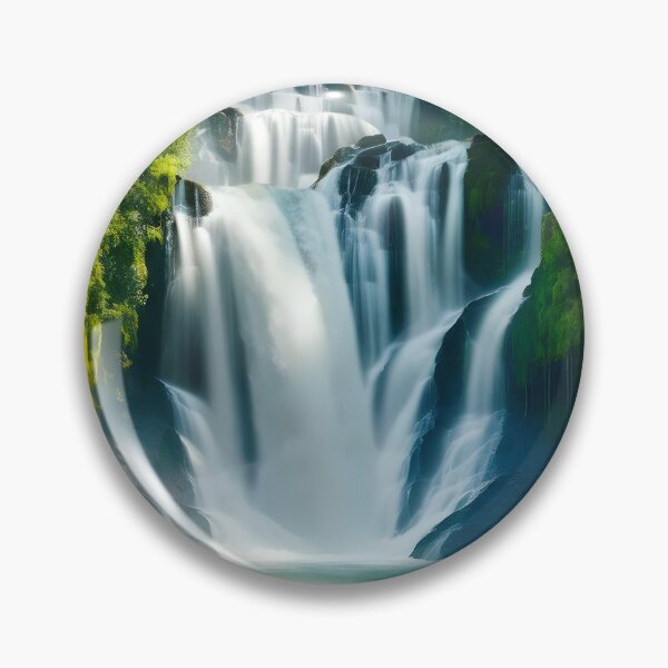 Artikelvorschau, Wasserfall im grünen Wald oder grünen Dschungel entworfen und verkauft von AA-designstore.