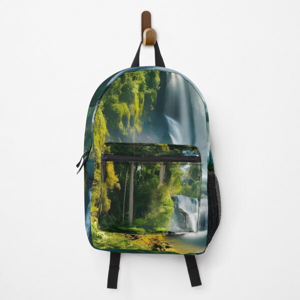 Item preview, waterfall in the green forest or green jungle designed and sold by AA-designstore.