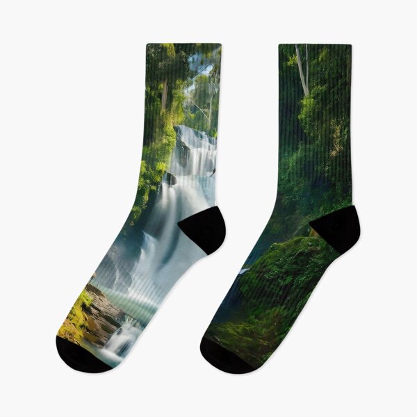 Item preview, waterfall in the green forest or green jungle designed and sold by AA-designstore.