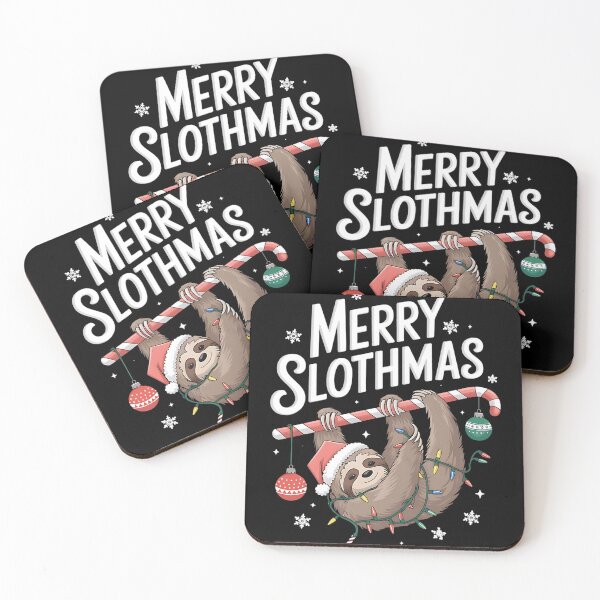 Item preview, Merry Slothmas Christmas Sloth designed and sold by DomTeesHaven.