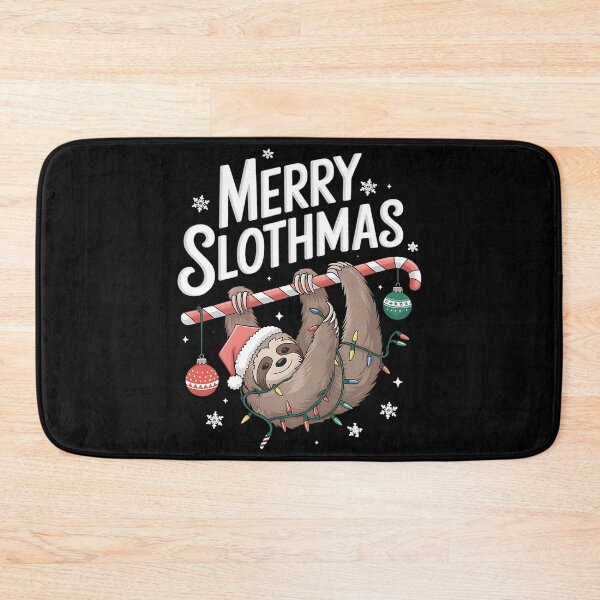 Item preview, Merry Slothmas Christmas Sloth designed and sold by DomTeesHaven.