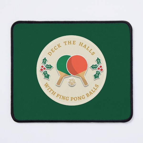 Item preview, Deck the Halls With Ping Pong Balls Festive Table Tennis  designed and sold by The Junto Shop.