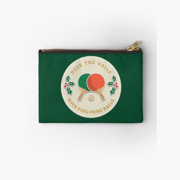 Item preview, Deck the Halls With Ping Pong Balls Festive Table Tennis  designed and sold by The Junto Shop.