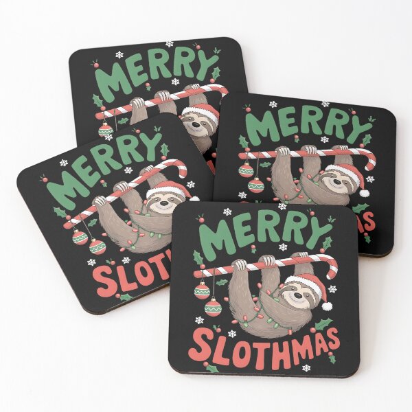 Item preview, Merry Slothmas Christmas Sloth designed and sold by DomTeesHaven.