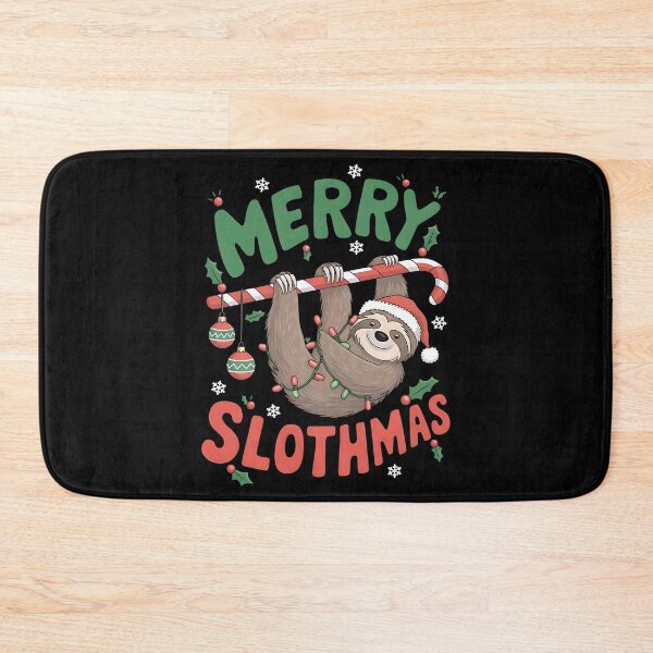 Item preview, Merry Slothmas Christmas Sloth designed and sold by DomTeesHaven.