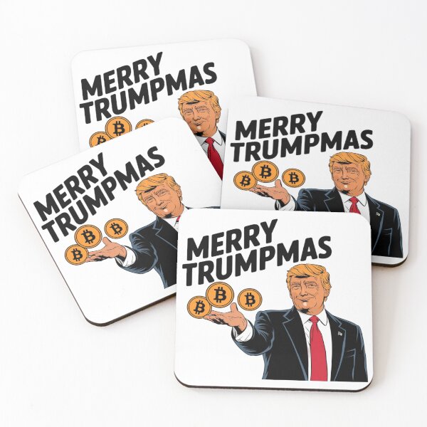 Item preview, Merry Trumpmas - Trump and Bitcoin Festive Parody designed and sold by liligo-art.