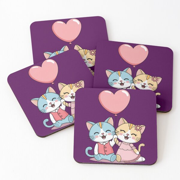 Item preview, Cute Kitty Couple  designed and sold by DLORA DESIGN  .