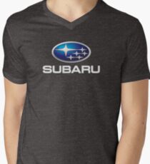 Subaru Logo T Shirt Original Official Men's V-Neck T-Shirt