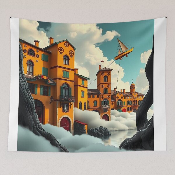 Item preview, Kite Dreams Over Cloud Castle designed and sold by PanoramaPrints.