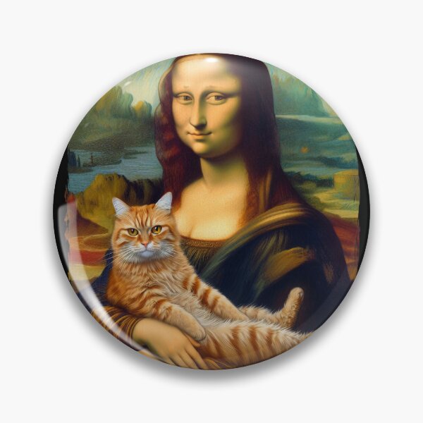 Aperçu de l'œuvre La Joconde et son chat créée et vendue par Aredbox.