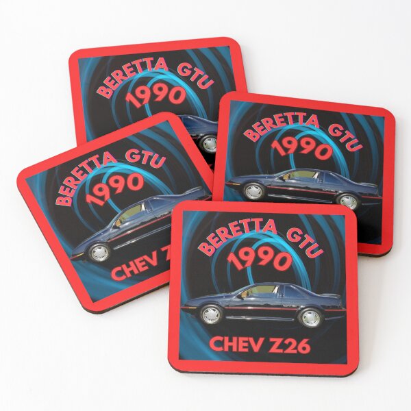 Item preview, "1990 Chevy Beretta GTU Z26 Classic Car Art – Retro Sports Coupe Design" designed and sold by Mrpalaad.