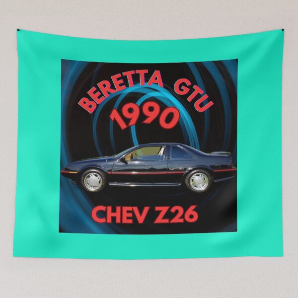 Item preview, "1990 Chevy Beretta GTU Z26 Classic Car Art – Retro Sports Coupe Design" designed and sold by Mrpalaad.