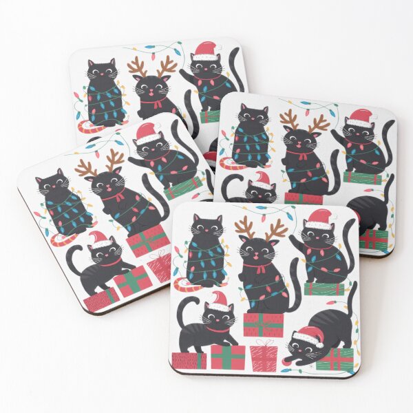 Item preview, Christmas Vintage Funny Art Design Black cats Pattern, Christmas Art Pattern,Christmas Art,Christmas Funny Pattern,Holiday Pattern,Christmas Pattern, christmas,Christmas Vintage Pattern designed and sold by Expressions-Sel.