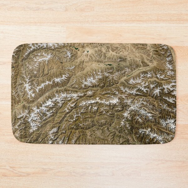 Item preview, Rugged Mountain Terrain Satellite View designed and sold by CropWear.