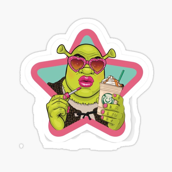 Item preview, Shrek glam meme sticker  designed and sold by Madison Creates.