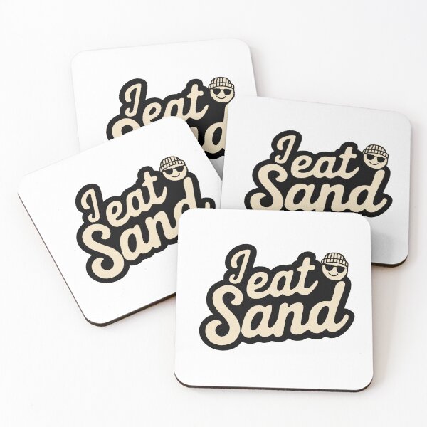 Item preview, I eat sand cute Sticker designed and sold by Dospart.