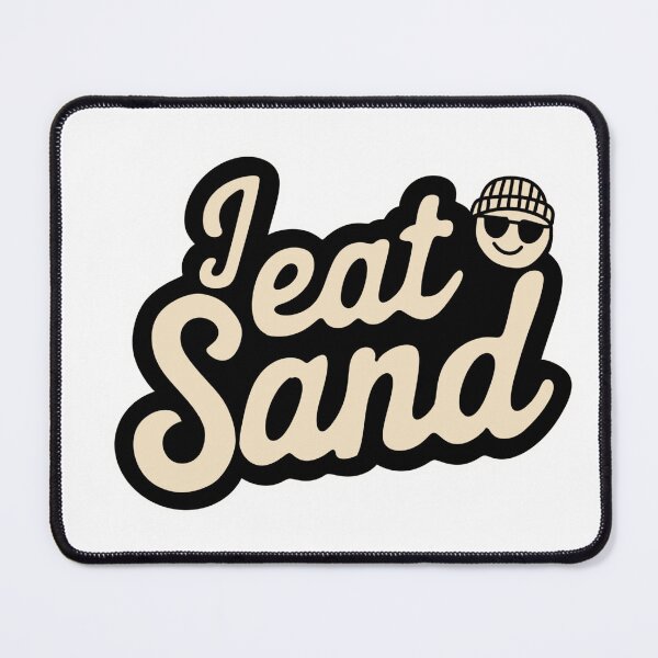 Item preview, I eat sand cute Sticker designed and sold by Dospart.