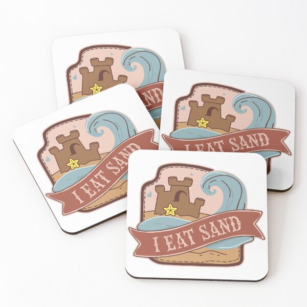 Item preview, I eat sand cute Sticker designed and sold by Dospart.