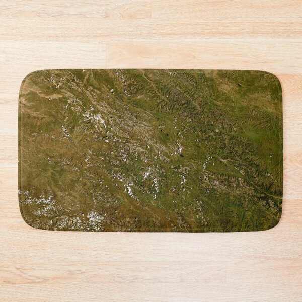 Item preview, Rugged Mountain Terrain Satellite View designed and sold by CropWear.