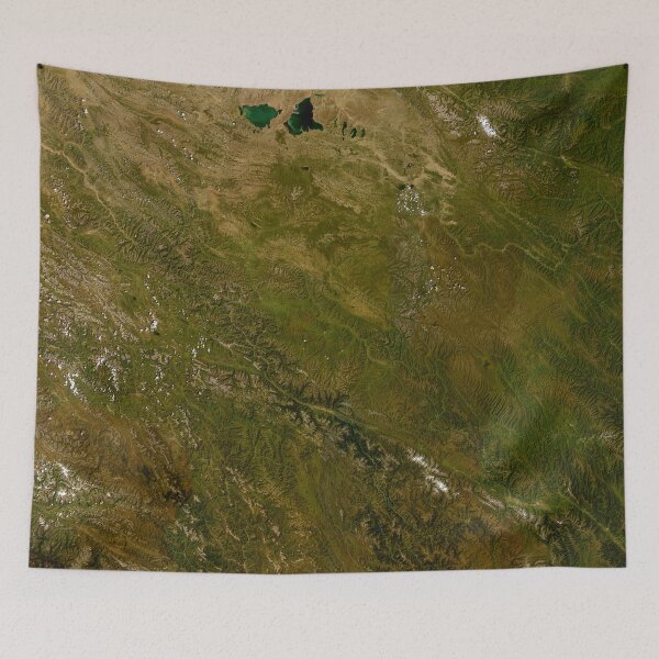 Item preview, Rugged Mountain Terrain Satellite View designed and sold by CropWear.