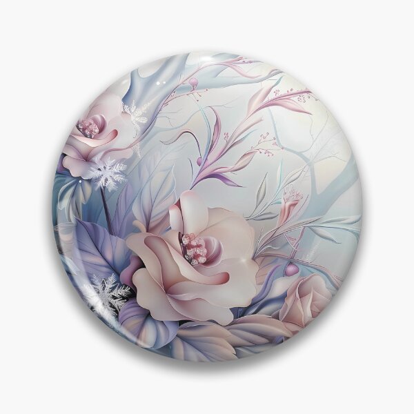 Item preview, Winter landscape.Floral pattern.Winter flowers on snow.Pastel colors. designed and sold by MagelliShop.