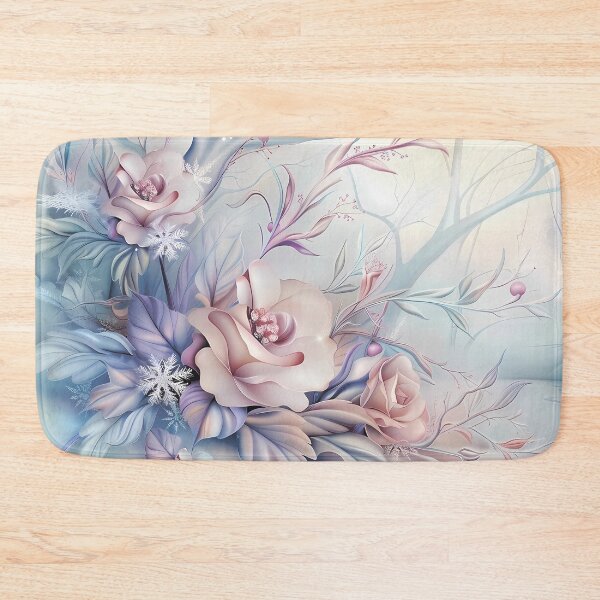 Item preview, Winter landscape.Floral pattern.Winter flowers on snow.Pastel colors. designed and sold by MagelliShop.