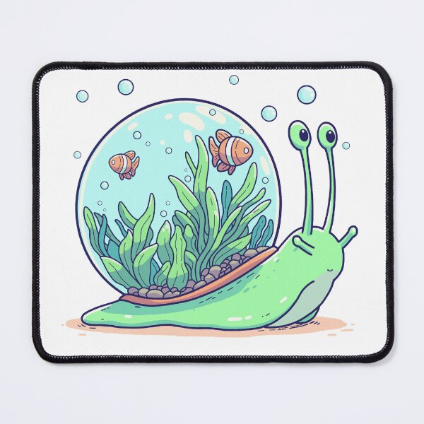 Item preview, "Aquarium on the Move: Snail with Fish Tank Shell" designed and sold by AlfredR.