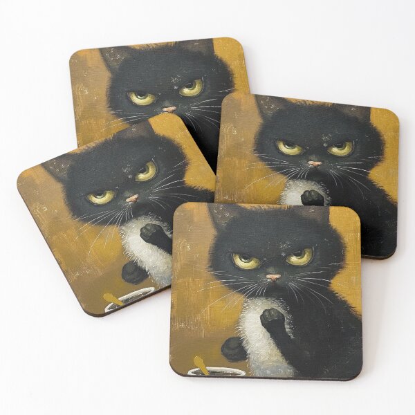 Item preview, Cat - Grumpiest Barista Ever designed and sold by MelaFay.
