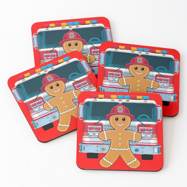 Item preview, Firefighter Gingerbread Hero designed and sold by Amanda's Factory.