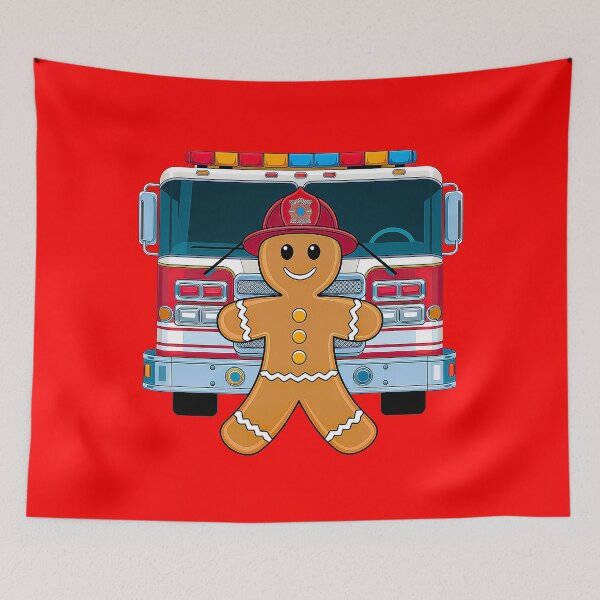 Item preview, Firefighter Gingerbread Hero designed and sold by Amanda's Factory.