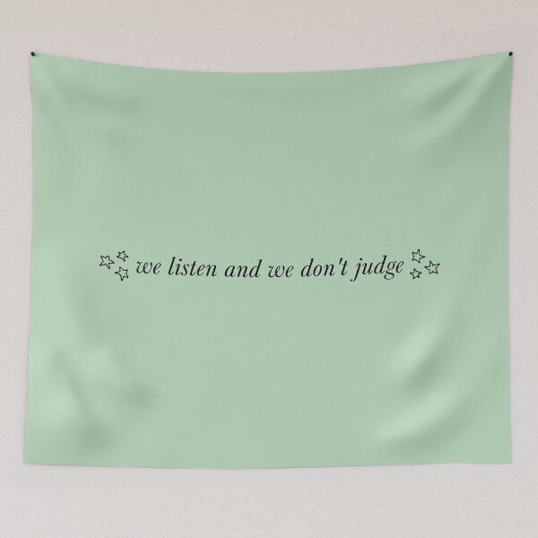 Item preview, ☆ we listen and we don't judge ☆ designed and sold by Square Peg's.