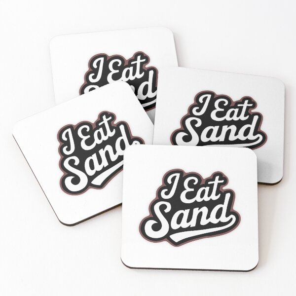 Item preview, I eat sand cute Sticker designed and sold by Dospart.