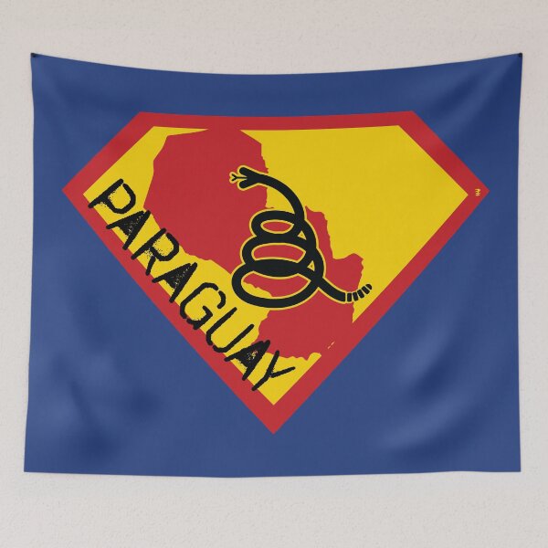 Item preview, PARAGUAY Spell Out - Freedom Is The Superpower - Modern Gadsden Snake Flag - Dont Tread On Me SUPERHERO design designed and sold by pelagio.
