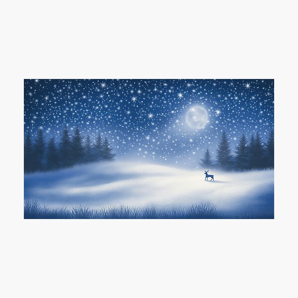 Item preview, Christmas illustration with a reindeer designed and sold by Sergii Davydenko.