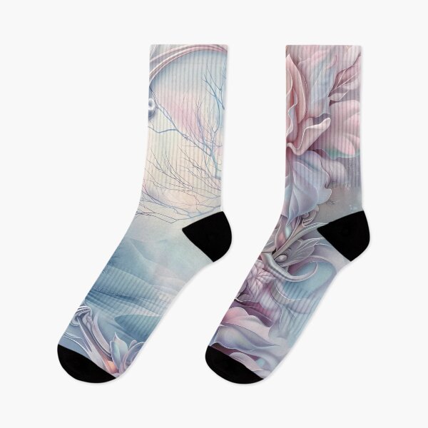 Item preview, Winter landscape.Floral pattern.Winter flowers on snow.Pastel colors. designed and sold by MagelliShop.