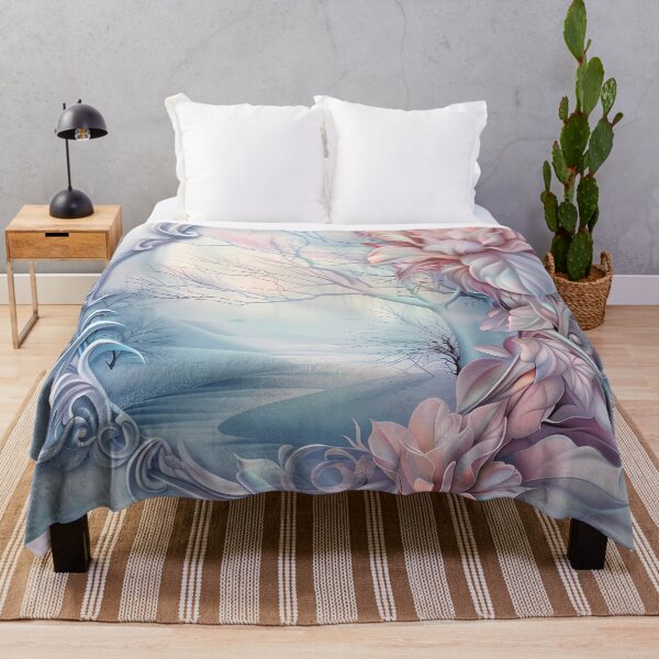 Item preview, Winter landscape.Floral pattern.Winter flowers on snow.Pastel colors. designed and sold by MagelliShop.
