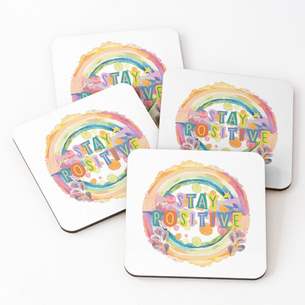 Item preview, Stay Positive Text colorful Design designed and sold by Modern-Tropical.