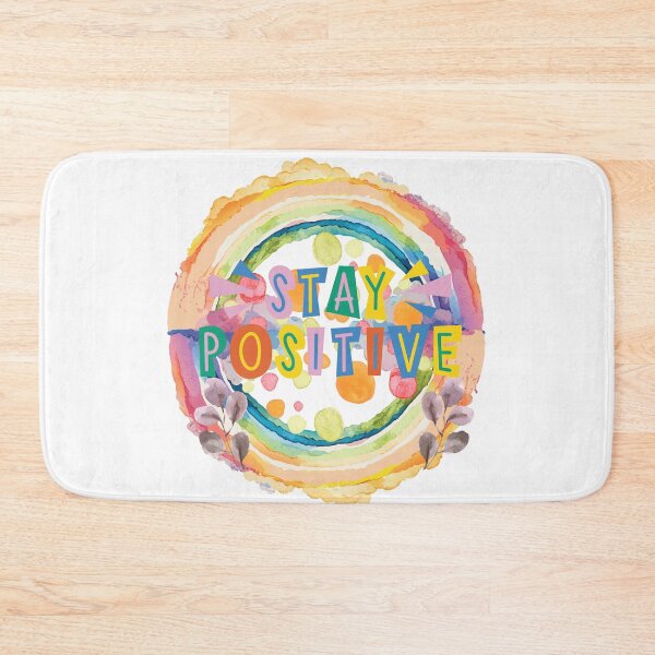 Item preview, Stay Positive Text colorful Design designed and sold by Modern-Tropical.