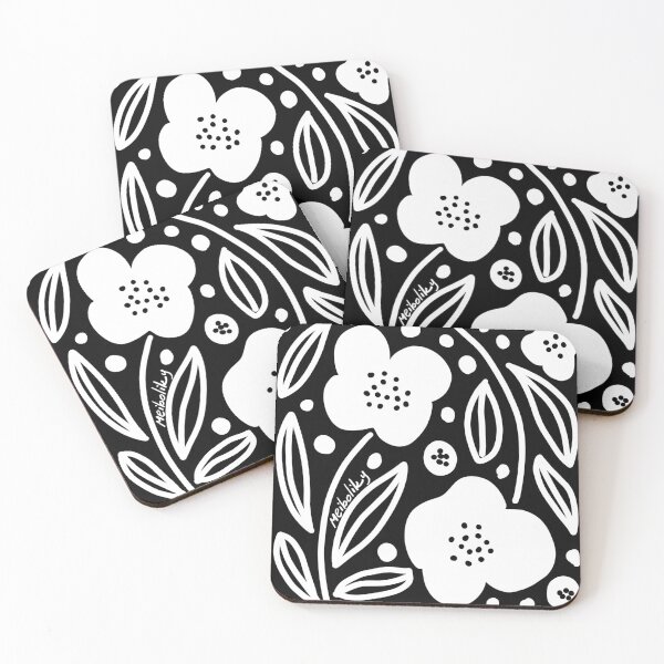 Item preview, White flowers designed and sold by Meiboliky.