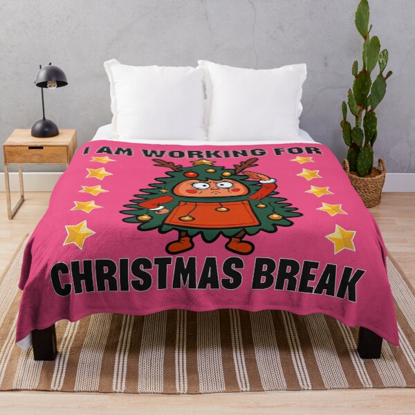 Item preview, I Am Working for Christmas Break – Funny Christmas Tree Design designed and sold by BaxInke.