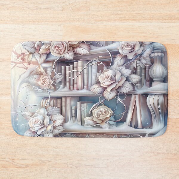 Item preview, Winter landscape.Floral pattern.Winter flowers and a book on the snow.Pastel colors. designed and sold by MagelliShop.