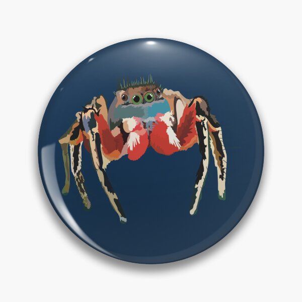 Item preview, J is for Jumping SpiderJumping Spider – Vibrant Salticidae Arachnid Illustration designed and sold by PrettylittlepastelUk.