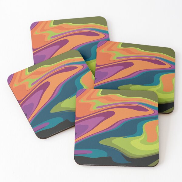 Item preview, Marbleized Geode Groovy Rainbow designed and sold by Skull Fern.