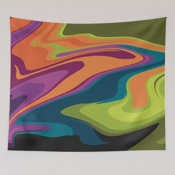 Item preview, Marbleized Geode Groovy Rainbow designed and sold by Skull Fern.