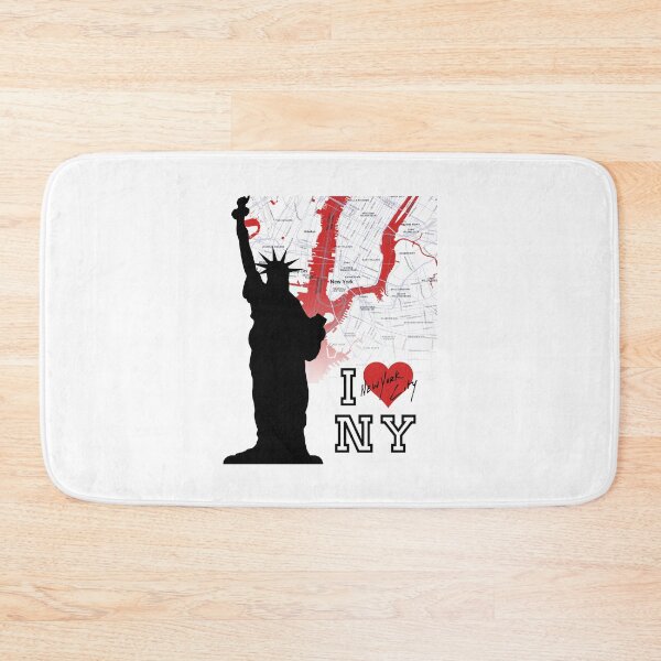 Item preview, New York City Map Art – Manhattan, Brooklyn & Statue of Liberty designed and sold by Psycho-Crazy.